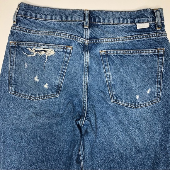 Boyish Tommy High Rise Straight Jeans Ripped Dirty Dancing Blue 29 - Picture 9 of 11